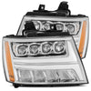 07-14 Chevrolet Tahoe/Suburban/07-13 Avalanche NOVA-Series LED Projector Headlights Chrome