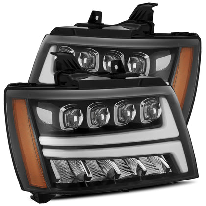 LED Projector Headlights Lamps NOVA For 2007-2013 Chevy Avalanche Suburban Tahoe Jet Black