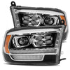 Projector Headlights AlphaRex PRO For 2009-2018 Ram 5th Gen 2500 Black w/ Converter