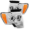 2009-2014 Ford F150 PRO-Series Projector Headlights Chrome