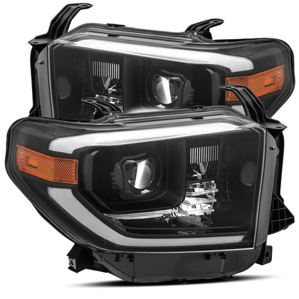 Projector Headlights Lamp For 14-20 Toyota Tundra Pro Series Alpha Black Housing