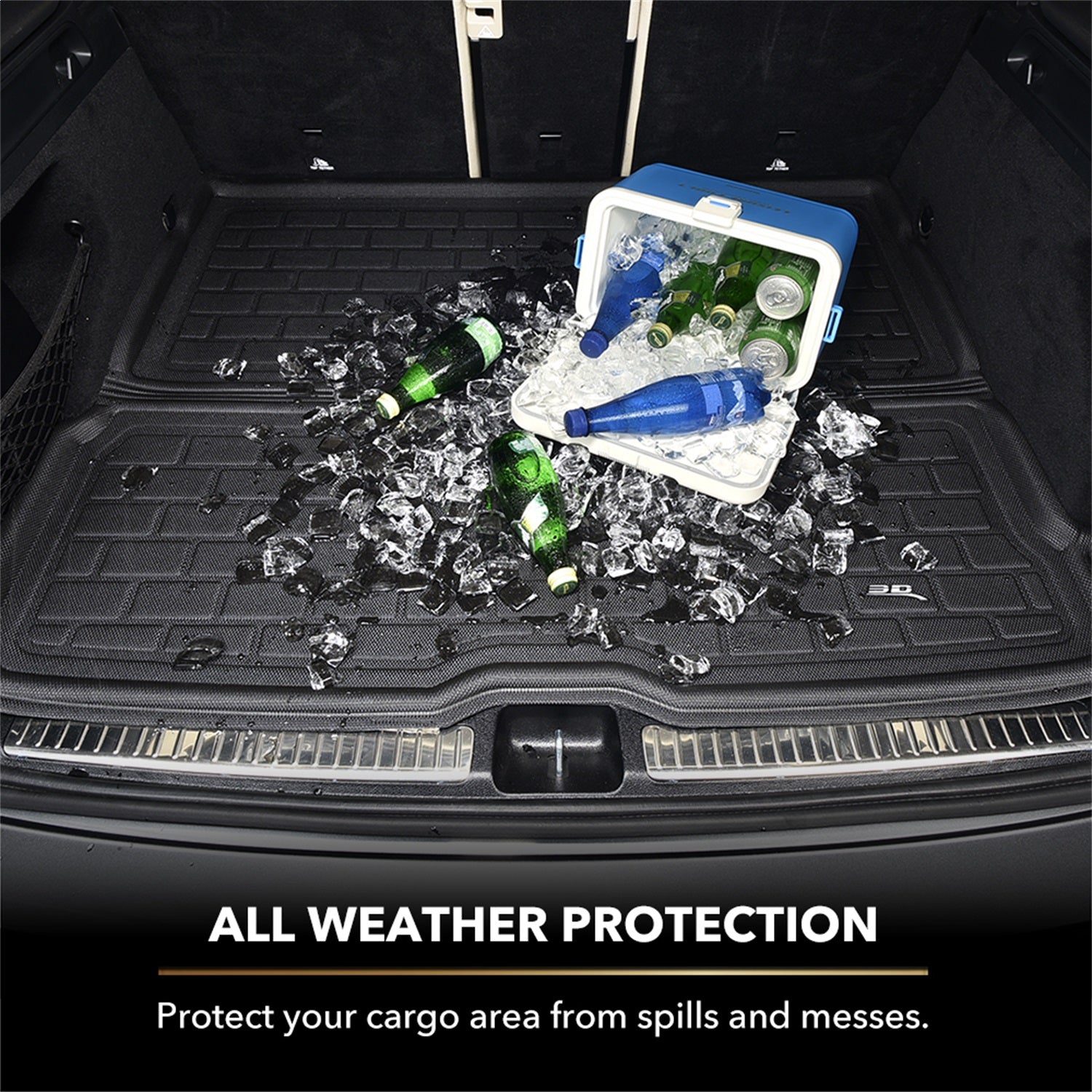 For 10-16 Kia Sportage Kagu Black All Weather Cargo Area Liner