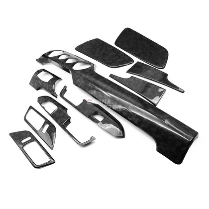 2015-2020 Ford s550 Mustang - Real Carbon Fiber Dashboard 10 PC Interior Performance Pack (4 Holes) - Forged Carbon Fiber