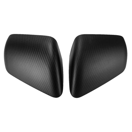 2015-2020 Ford Mustang - Real Carbon Fiber Side View Mirror Cover (W/ Turn Signals) Matte Black
