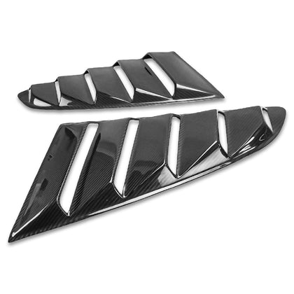 2015-2020 Ford Mustang - Real Carbon Fiber Side Louver Vent Panel
