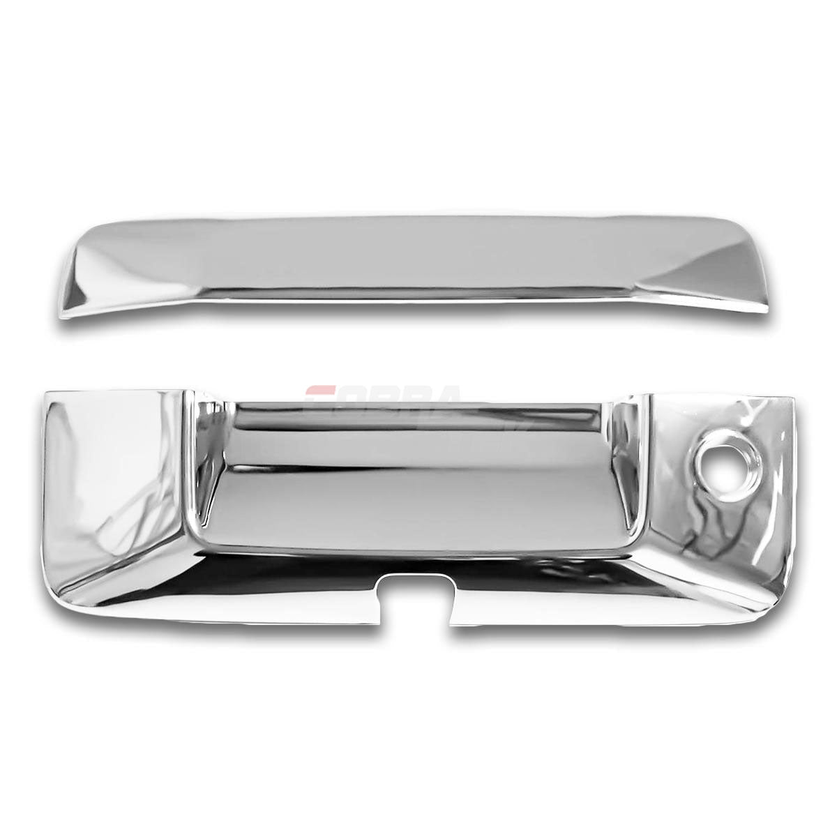 2014-2021 Chevrolet Colorado - Chrome Tailgate Handle Cover W/Keyhole (With Camera Cutout - 2 Pcs)