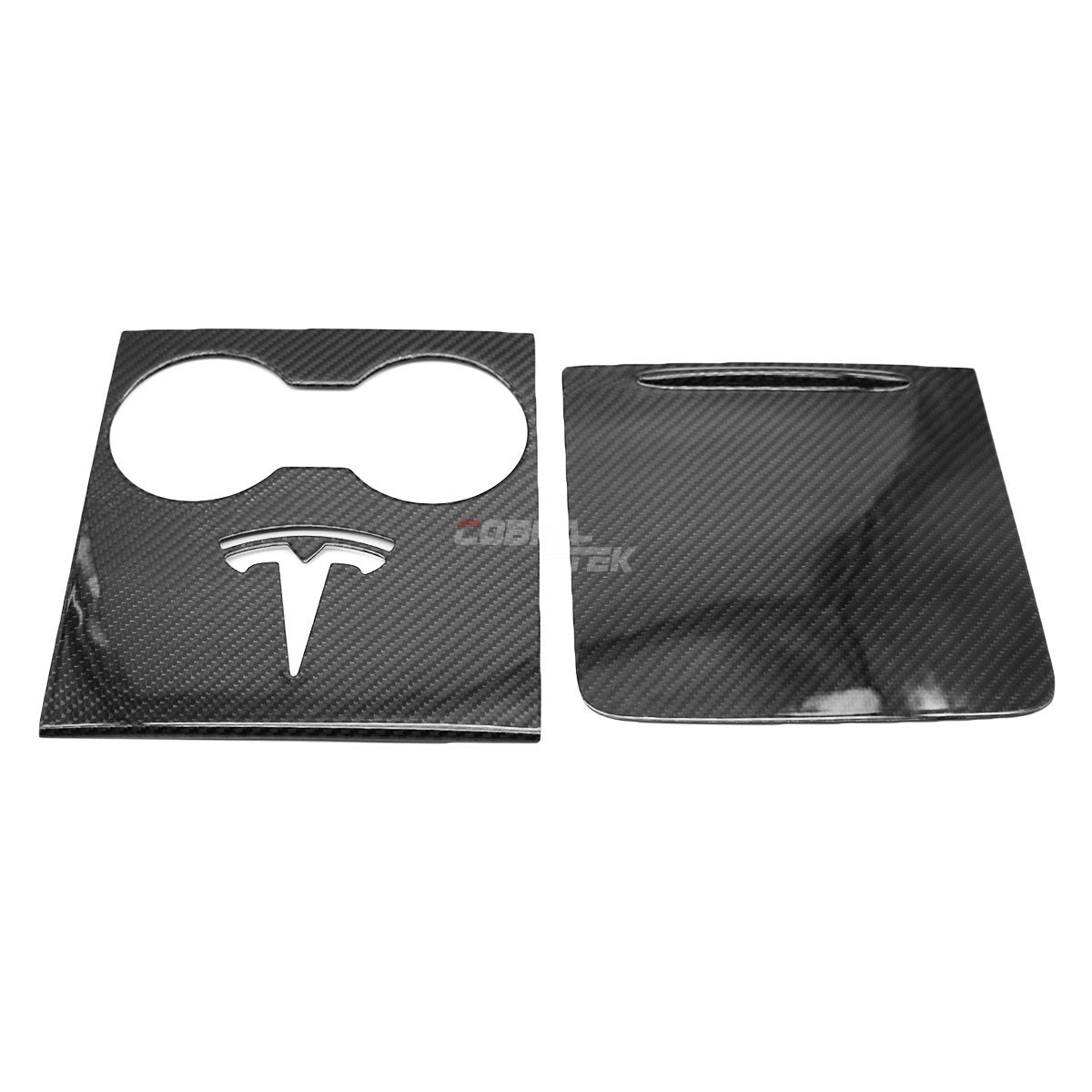 2021+ Tesla Model 3 / Model Y - Carbon Fiber Center Control Trim - Gloss Black