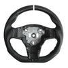 2018-2022 Tesla Model 3 - Carbon Fiber Steering Wheel Trim (White Stripe)