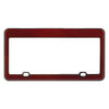 Red Carbon Fiber License Plate Frame (USDM) - 2 Pieces