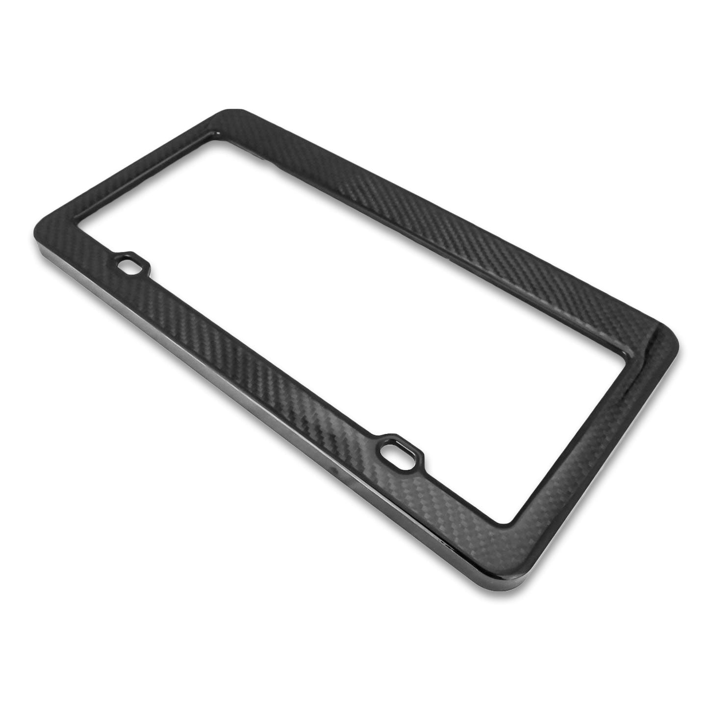 Black Carbon Fiber License Plate Frame (USDM)