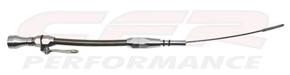 For 1962-1969 Ford 302 Stainless Braided Billet Handle Flexible Dipstick Natural
