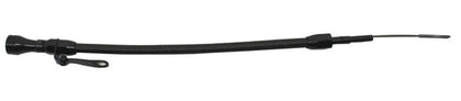 STAINLESS BRAIDED For Chevy LS BILLET HANDLE FLEXIBLE DIPSTICK - BLACK