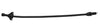 STAINLESS GM 350-400 FIREWALL MOUNT FLEXIBLE TRANSMISSION DIPSTICK - BLACK
