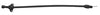 STAINLESS GM 4L60E FIREWALL MOUNT FLEXIBLE TRANSMISSION DIPSTICK - BLACK