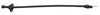 Black Billet Handle Firewall Mount Flexible Transmission Dipstick For GM 4L60E
