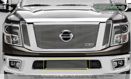 T-Rex Grilles 25785 Billet Series Bumper Grille Fits 16 Titan XD