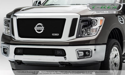 T-Rex Grilles 51785 Upper Class Series Mesh Grille Fits 16-19 Titan Titan XD
