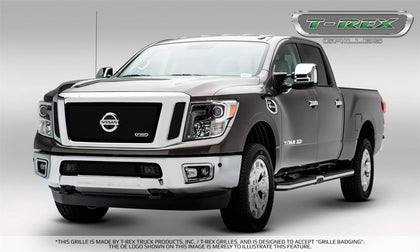 T-Rex Grilles 51785 Upper Class Series Mesh Grille Fits 16-19 Titan Titan XD