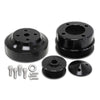 BILLET ALUMINUM For 1979-93 FORD MUSTANG 5.0 SERPENTINE PULLEY SET - BLACK