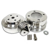 BILLET ALUMINUM For 1979-93 FORD MUSTANG 5.0 SERPENTINE PULLEY SET - POLISHED