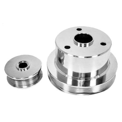 For Chevy TRUCK 454 7.4L 94-96 BILLET SERPENTINE PULLEY SET- POLISHED