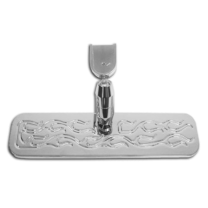 For Chevy Ford Chrome Aluminum Rear View Mirror - Flamed