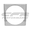 ALUMINUM EMC FAN SHROUD 16-5/8"X16-5/8" FITS 22"X16-1/2" RADIATORS - CHROME