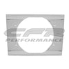 ALUMINUM EMC FAN SHROUD 22-9/16"X16-5/8" FITS 28"X16-1/2" RADIATORS - CHROME