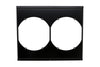 Black Aluminum EMC Fan Shroud For Dual 10 Inch Fans 22-5/8" x 18-5/8" Fits 28x19