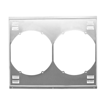 EMC FOR 1967-69 LOUVERED DUAL FAN FAN SHROUD DIRECT FIT HZ-6769 RADIATOR NATURAL