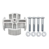 ALUMINUM FAN SPACER 1" THICK 5/8" PILOT W/BOLTS, WASHERS - MACHINED