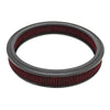 COTTON 12"X3" UNIVERSAL ROUND WASHABLE AIR CLEANER FILTER - RED