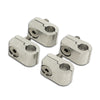6.0 MM 0.25 INCH WIRE CLAMP SET 4 PIECES MACHINED ALUMINUM