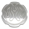 CHEVY FORD POLISHED BILLET ALUMINUM RADIATOR CAP - FLAMED