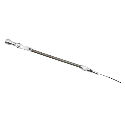 STAINLESS STEEL BRAIDED 56-90 for chevy BB BILLET HANDLE FLEXIBLE DIPSTICK