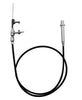 Black Stainless Steel Transmission Kick Down Cable Kit For Chevy SBC GM TH-350