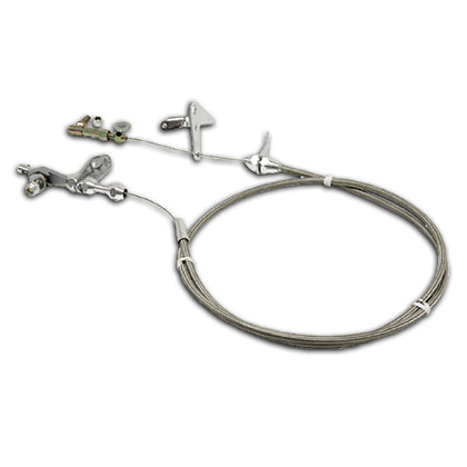 Stainless Steel Braided Transmission Kickdown Cable Kit For Chrysler 727