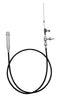 Transmission Kickdown Cable Black Braided Steel For Chevy GM 700R4 Tuned Port