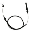 24" STAINLESS BRAIDED THROTTLE CABLE KIT - TUNED-PORT - BLACK