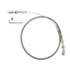 24 INCH STAINLESS BRAIDED THROTTLE CABLE KIT WITH TUNED PORT