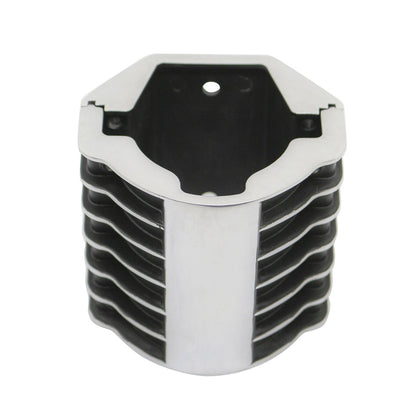 Finned TFI Square Ignition Coil Cover Black Aluminum Polished Fins