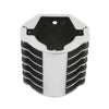 Finned TFI Square Ignition Coil Cover Black Aluminum Polished Fins