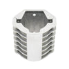 Finned TFI Square Ignition Coil Cover Polished Aluminum