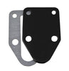 STEEL For Chevy SB FUEL PUMP BLOCK OFF PLATE - BLACK