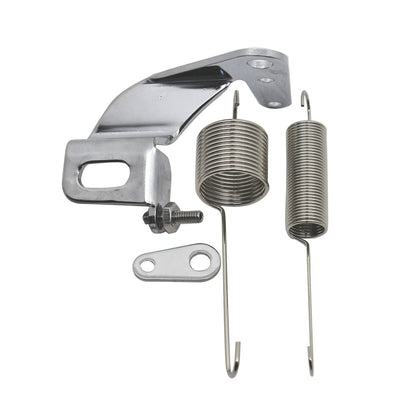 Stainless Steel Throttle Cable Bracket Spring Kit - Chrome