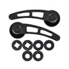 CHEVY-FORD BILLET ALUMINUM DOOR HANDLES KIT 4 1-2" - ANODIZED BLACK