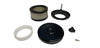CHEVY-FORD 4" OPEN STYLE AIR CLEANER SET 1BBL- BLACK
