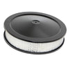 CHEVY-FORD 14" BLACK AIR CLEANER SET - RECESSED BASE