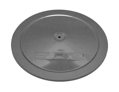 14 Inch Black Chrome Round Air Cleaner Top With 502 Logo For Single Wing Nut