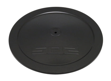 14 Inch Black Round Air Cleaner Top With 502 Logo For Single Wing Nut Ford Chevy